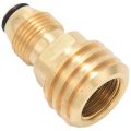 Propane Gas Adapter Converts POL LP Tank Service Valve to QCC1/Type1- Old to New. 