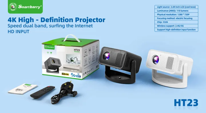 Smartbarry%20HT23%20Projector%20Android%2011%201280*720P%20support%204k%201080P%20260ANSI%20Dual%20Wifi%20180%C2%B0flexible%20BT5.0%20Cinema%20Outdoor%20Portable%20Projetor%20-%20Image%209