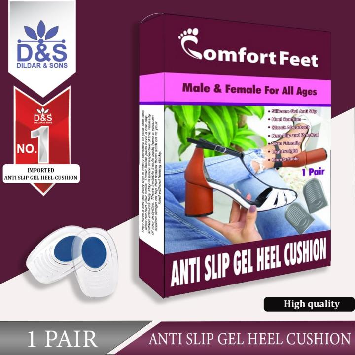 Comfort Feet Anti-Slip Heel Pads – Cushioned Inserts for Pain Relief & Secure Fit