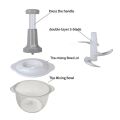 Manual Food Chopper, 1500ML Speedy Chopper with 3 Curved Stainless Steel Blades, Handheld Vegetable Chopper/Mincer/Mixer/Blender to Chop Fruits Onions/Nuts/Ginger/Herbs/Garlics. 