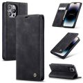 For iPhone 14 Pro CaseMe-013 Multifunctional Retro Frosted Leather Phone Case. 