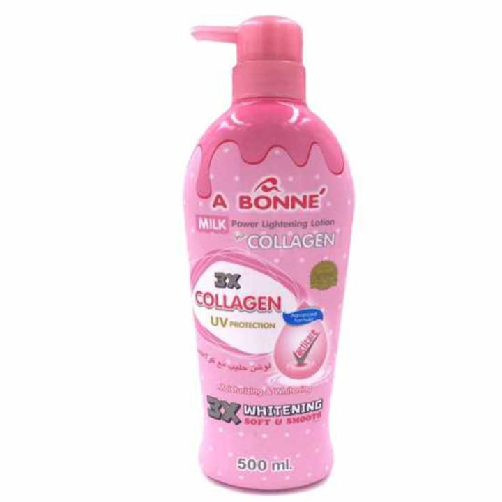 A Bonne Milk Power Lightening Body Lotion Plus Collagen - 500 ml