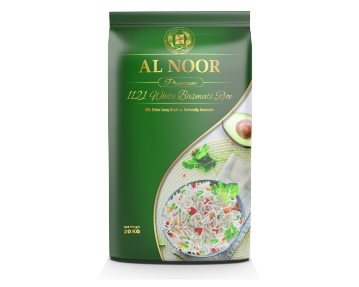 AL NOOR PREMIUM 1121 WHITE BASMATI RICE 20KG OLD