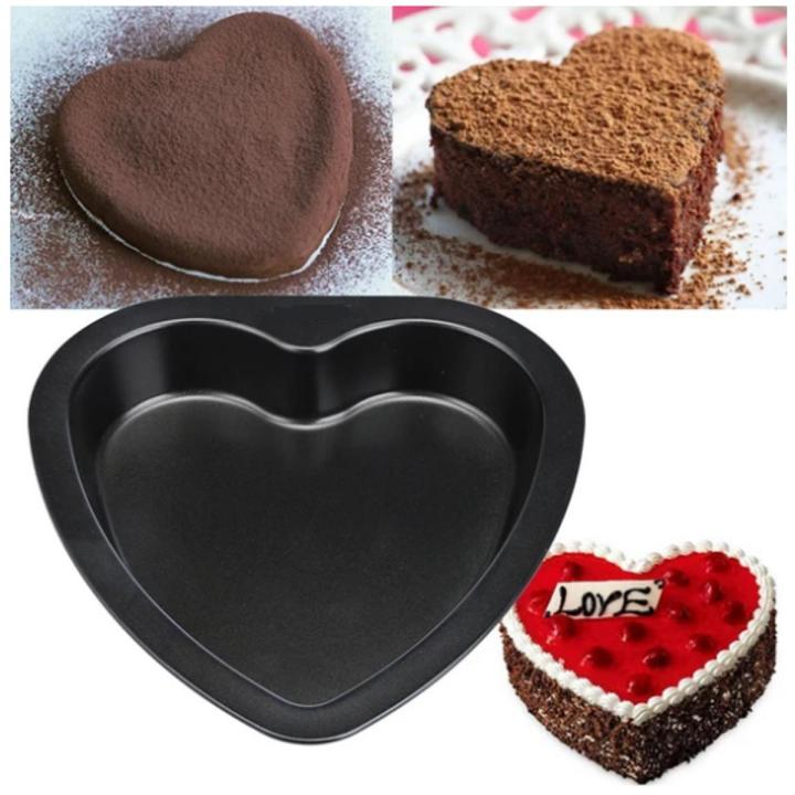 Heart Shape Cake Pan Non Stick Size : Small 7 Inches And Medium 9 Inches