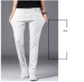 White Cotton Jeans Pants for Boys. 