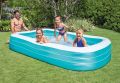 Intex Swim Center Family Inflatable Pool, 120" X 72" X 22", for Ages 6+. 