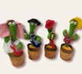 Rechargeable Dancing Cactus Toy-Talking Cactus Toy-Electronic Dancing Cactus Toy with Lighting-Singing Cactus Recording and Repeat Your Words. 