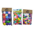 Pompoms Craft Assorted Colors Art and Craft Multicolor - 1 Pack. 