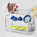 3 layer Stainless Steel G shape Dish Rack Plate Stand Kitchen Rack Stand Cutlery holder Organizer Kitchen Accessories Best Quality. 