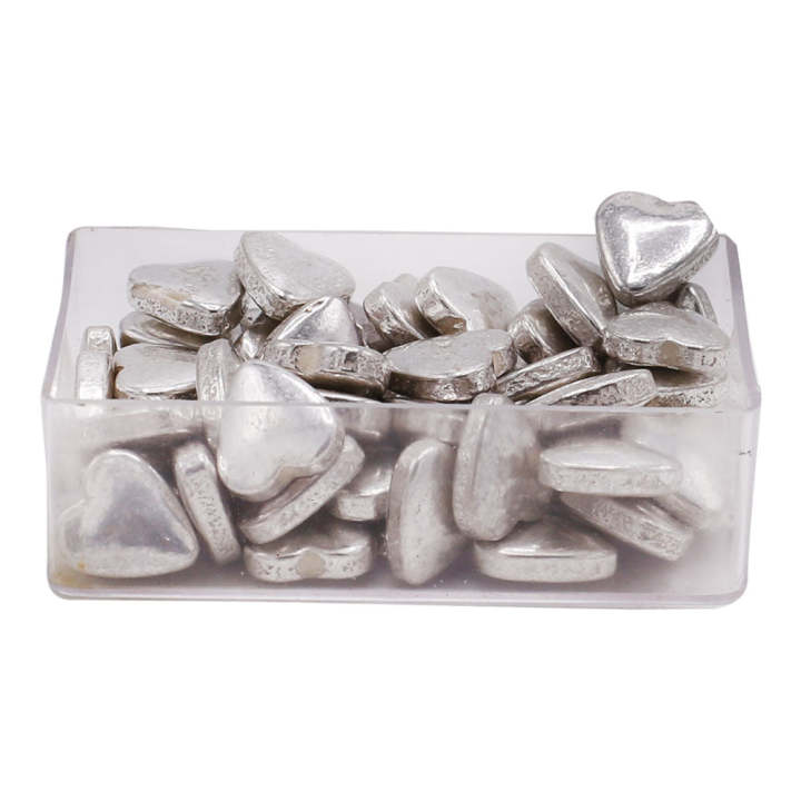 Silver Hearts Edible Sprinkle 30g Pack