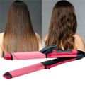 2 in 1 Hair Straightener and Curler, ceramic plates, fast heating, portable hair styling tool, dual function hair straightener & curling iron, easy-to-use hair curler for women, professional hair styling machine. 
