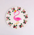 FLAMINGO THEME PARTY TABLEWARE PACK OF 10 PAPER PLATES. 