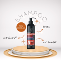Glow Organic Biotin & Keratin Shampoo: Natural Care for Strong, Smooth Hair. 