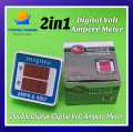 INSPIRE 2in1 AC Digital Voltmeter Ampmeter Dual Display Digital Volt Ampere Meter LED Indicator Voltage Meter Mini Volt Amp Tester Panel Panel Meter. 