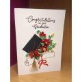 Congratulations on Graduation Handmade Customised Greeting Card. 