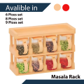 Spice Jars Rack | Masala jar box set | Best quality Masala Rack | available in  6 Pc, 8Pc ,9Pc. 
