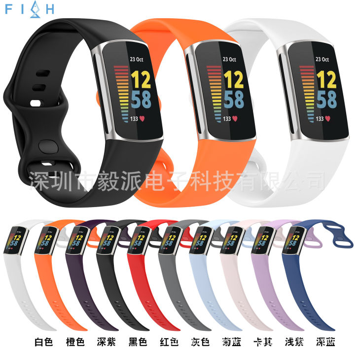 Silicone strap for Fitbit Charge6 smartwatch Charge5 official bracelet wristband new