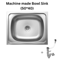 SA Kitchen Sink Bowl Machine made Stainless Steel KitchenBar Sink Silver (50*40). 
