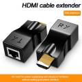 HDMI Cable Extender 4k RJ45 Ports 1080P HD Network HDMI Extension HDMI To RJ45. 