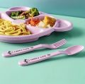 5pcs Cartoon Dinner Plate Set With Divided Plate, Fork And Spoon Baby Feeding Plate Adorable Cartoon Animal Kids Bear Plate Section Dinner Plate Durable Plastic, Perfect For Toddlers Kids Adults Ideal For Home School Restaurant. 