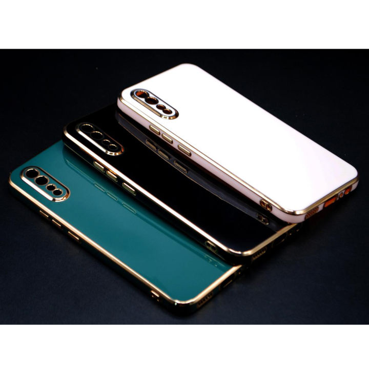 Golden Border - Vivo S1 Back Cover Soft Multi Camera Protection Cover For Vivo S1