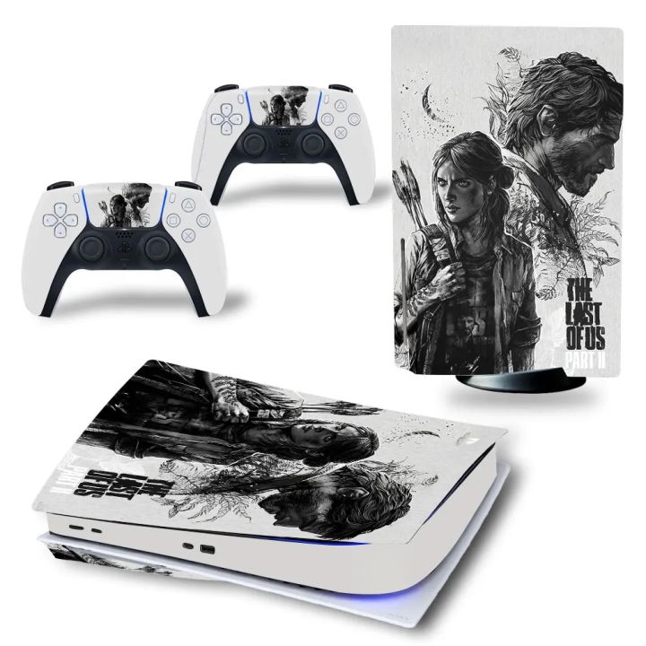 The Last of Us Part 2 Game controller skin sticker for ps5 console, 2 controllers skin sticker for ps5 game accesorios #7772