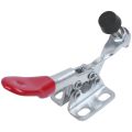 horizontal schnellspanner-2 x Toggle Clamp-Silver & Red. 