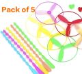 5pcs Plastic Dragonfly Bamboo Dragonfly Toy Creative Bamboo-Copter Mini Helicopter Kids Toy. 