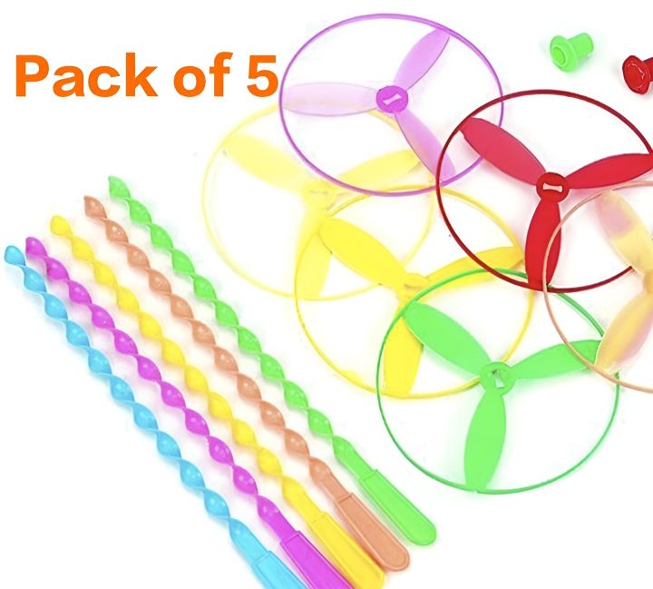 5pcs Plastic Dragonfly Bamboo Dragonfly Toy Creative Bamboo-Copter Mini Helicopter Kids Toy