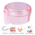 Quasar Waterproof Denture Box Leakproof Denture Bath Case Bpa Free Soaking Cup for False Teeth Food Grade Holder Box for Mouthguard Convenient Storage Solution Impact-resistant Dental Case. 