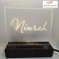 Customized Lamp Name Frame Table Top LED Name Lamp ACRYLIC NAME LAMP. 