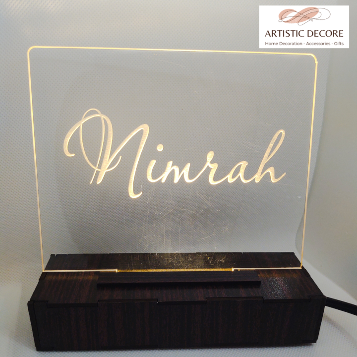 Customized Lamp Name Frame Table Top LED Name Lamp ACRYLIC NAME LAMP