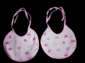 Pack of 2 Newborn Baby Bibs - Pure Cotton Round Shape Tie Knot Bib for Babies - Small Feeding Drool Saliva Bibs for Infants (0-6 Months) - Newborn Baby Bib (Tie Knot Bibs for Babies) Round Shape Small Bibs. 
