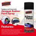 AeroPak 500ML Rubber Paint Spray – Premium Matte Black Peelable Coating For Cars, Motorbikes, Alloy Rims & DIY Projects – Imported Quality, Quick Dry Formula, Weatherproof & Removable Finish For Indoor/Outdoor Use. 