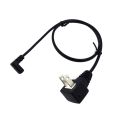 【FOOT SOFA】AC Power Cord For Samsung TCL TV, US 2Pin Plug to IEC 320 C7 Right Angled 90 degree Socket To 2Pin Extension Cable, 0.5m/1m/2m. 