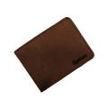Small Size Camel Color Leather Wallet. 