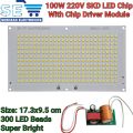 100W 220V LED PCB Floodlight Aluminum Plate Full Power SMD5730 SKD Lighting Super Bright Panel. 