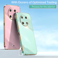 COROGI for Huawei Nova Y90 Back Cover Luxury 6D Plating Soft Case Camera Lens Protection Square Frame Silicone Glossy Shockproof Mobile Phone Cases. 