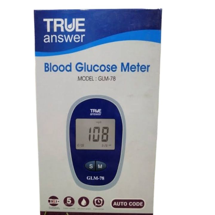 True%20Answer%20Blood%20Glucose%20Meter%20-%20GLM-78%20-%20Auto%20Code%20-%20With%205%20Strips%2010%20lancets%20and%2010%20alcohol%20pads%20-%20Image%202