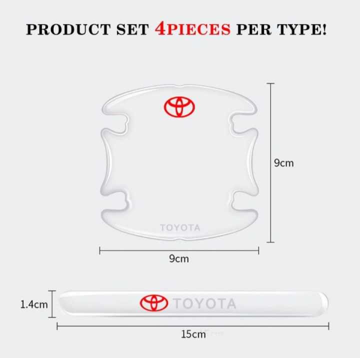 Toyota%208%20Pcs%20Car%20Door%20Handle%20Scratch%20Protector%20For%20Toyota%20Corolla%20Yaris%20Fortuner%20Revo%20Cross%20Prius%20Door%20Anti%20Collision%20Crash%20Guard%20-%20Image%203