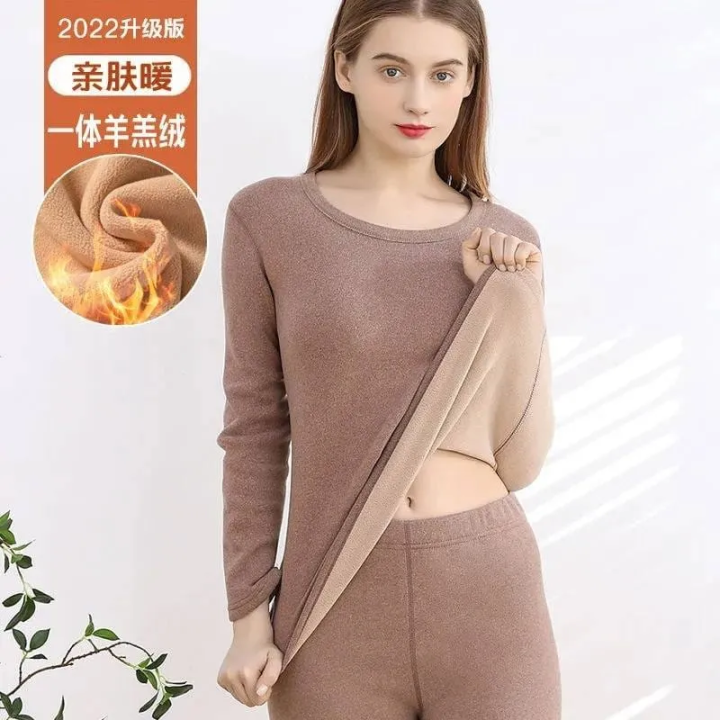 Women's%20Thermal%20Inner%20Suit%20Ultra%20Warm%20Fleece%20Winter%20Wear%20Thermal%20Suit%20%7C%20Thermal%20Underwear%20-%20Image%202