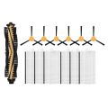 Vacuum Cleaner Roller Main Brush Side Brush Filter Kit for Deebot N79S/DN620/500. 