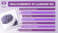 Lavender Tea 100gm 50gm - Relaxes Your Body Improves Sleep , Digestive & Immune System. 