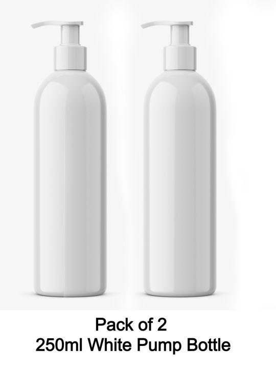 White%20Empty%20Plastic%20Pump%20Bottles%20250ml%20(Pack%20of%202)%20Travel%20Size%20Lotion%20Pump%20Bottle%20for%20Oil%20/%20Hair%20Oil%20Empty%20Bottle%20Pump%20250ml%20/%20Pump%20Bottles%20for%20Shampoo,%20Hand%20Wash,%20and%20Beauty%20Care%20etc.%20-%20Image%202