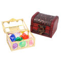 Diving Gem Pool Toy 10 Big Colorful Diamonds with Treasure Pirate Box Swimming. 