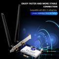 Hommie Dual-Band WiFi Card AC 1200Mbps Wireless PCI Express Network Adapter Bluetooth 4.2, Wi-fi. 