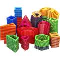 8pcs Magnetic Designer Construction Set Block Model Magnet Toy Triangle Square Constructor Plastic Boys Girls Gift Rondom. 