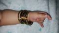 Pack of 12  Metal Bangles for Babies & Toddlers (Metallic Shine Bangle for Baby Girl). 
