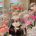 Transparent Bobo Bubble Balloons for LED Light Up Balloons Wedding Birthday Party Decoration Clear Helium Balloon Transparent Helium Balloons Adult Kids Favor Toy Globes. 