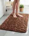 Memory Foam Bath Mat Cobblestone Bathroom Rugs Super Water Absorbent Bath Mats for Bathroom Machine Washable Bath Rugs 40X60CM. 